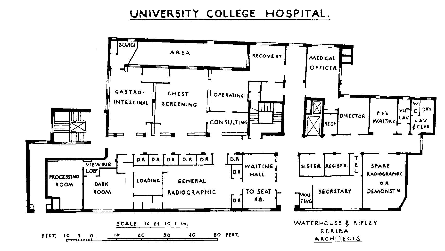 University College Hospital Radiology Department Plan