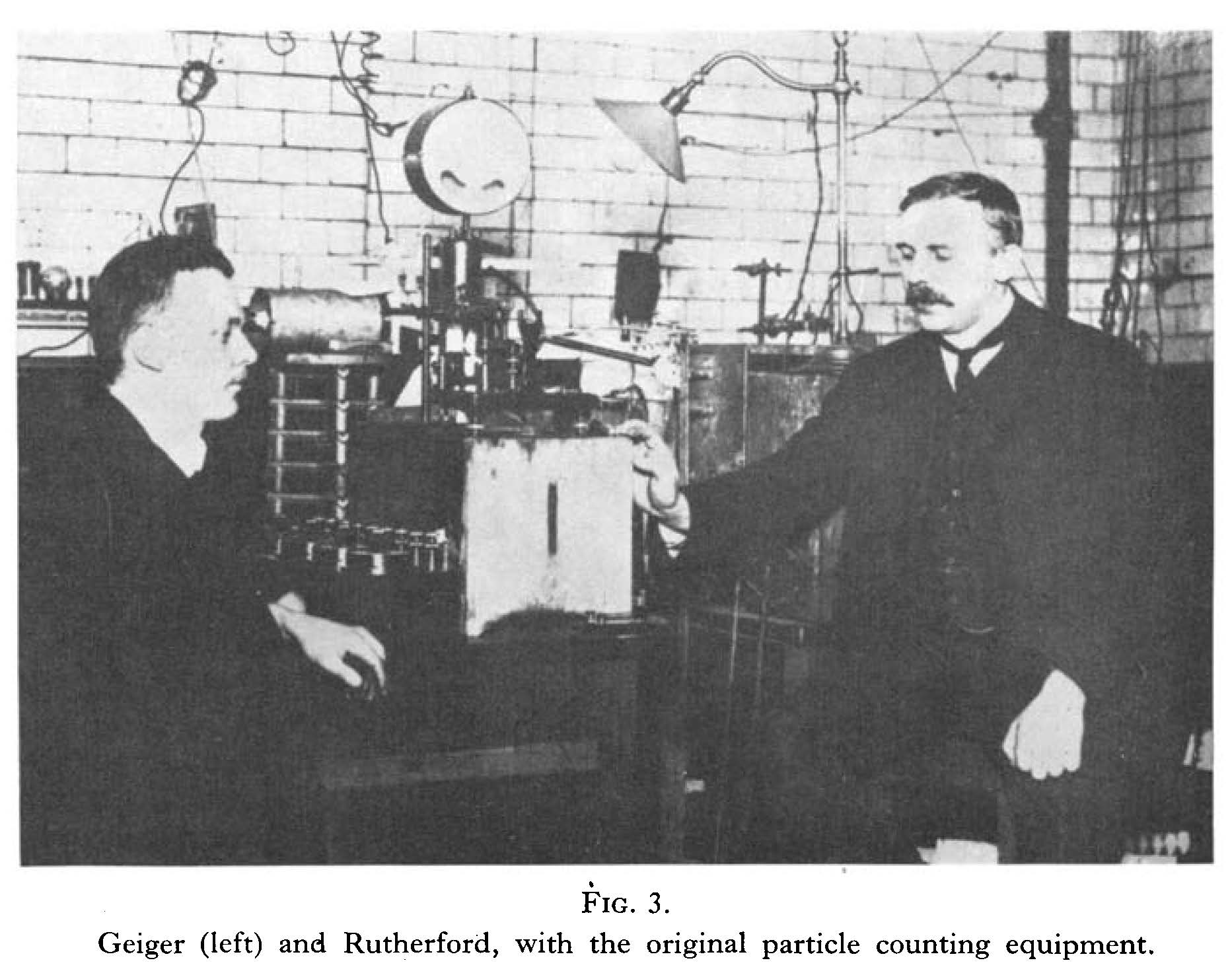 Radiotherapy - original particle counting equipment Radiotherapy - original particle counting equipment