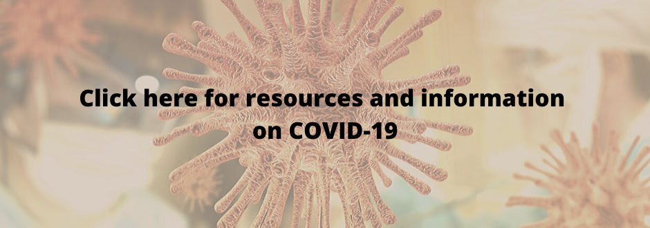 Covid-19 banner with text Covid-19 banner with text